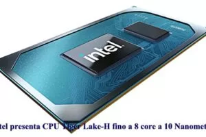 Intel presenta CPU Tiger Lake-H fino a 8 core a 10 Nanometri