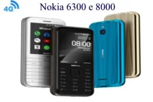 Nokia 6300 e 8000 cellulari con tecnologia 4G e WhatsApp