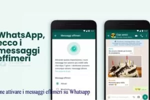 Come attivare i messaggi effimeri su Whatsapp