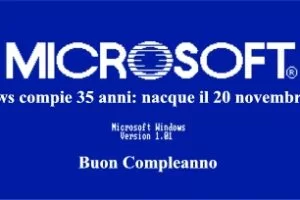Windows compie 35 anni: nacque il 20 novembre 1985