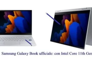 Samsung Galaxy Book ufficiale: con Intel Core 11th Gen