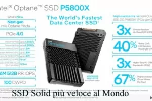 Intel Optane P5800X: SSD Solid più veloce al Mondo