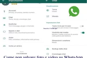 Come non salvare foto e video su WhatsApp in automatico