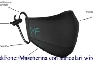 MaskFone: Mascherina con auricolari wireless e Microfono
