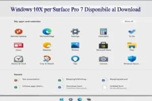 Windows 10X per Surface Pro 7 Disponibile al Download