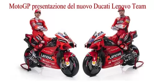 MotoGP presentazione del nuovo Ducati Lenovo Team