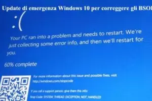 Aggiornamento di emergenza Windows 10 KB5001028