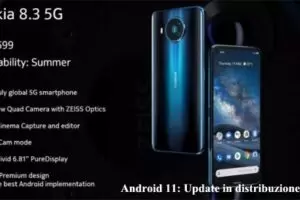 Android 11: Update in distribuzione su Nokia 8.3 5G