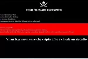 Virus Kernsomware che cripta i file e chiede un riscatto