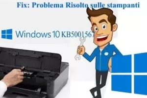 Windows 10 KB5001567 problema Risolto sulle stampanti