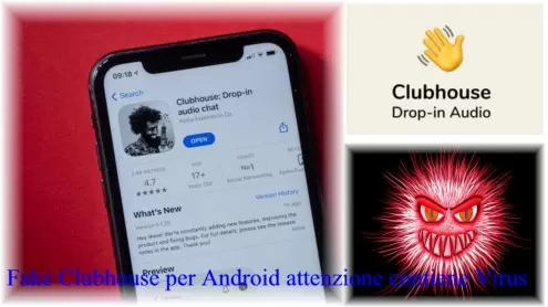Fake Clubhouse per Android attenzione contiene Virus