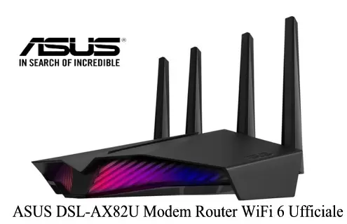 ASUS DSL-AX82U Modem Router WiFi 6 Ufficiale