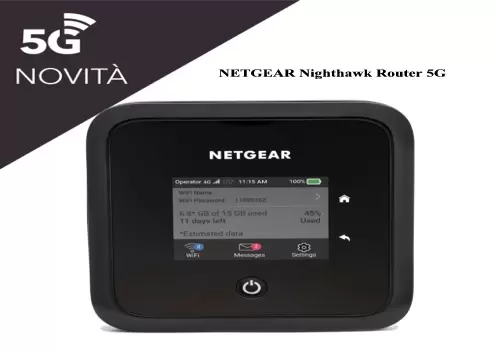 NETGEAR Nighthawk Router 5G LTE M5 (MR5200)
