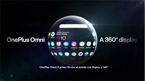 OnePlus Omni il primo Device al mondo con display a 360°