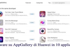 Malware su AppGallery di Huawei in 10 applicazioni