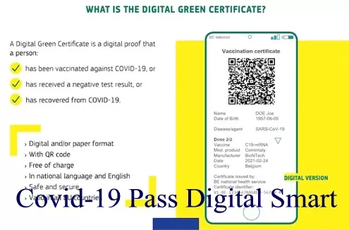 Certificato verde Covid-19 Digital Green Pass Smart