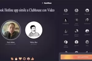 Facebook Hotline app simile a Clubhouse con Video