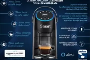 Macchina del caffè Smart con assistente vocale Alexa
