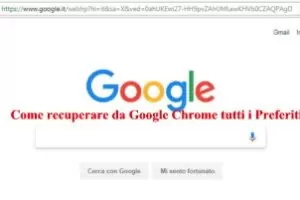 Come recuperare da Google Chrome tutti i Preferiti