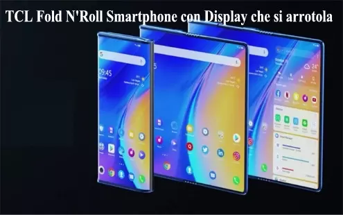TCL Fold N'Roll Smartphone con Display che si arrotola
