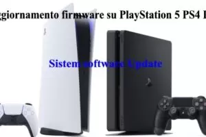 Aggiornamento firmware su PlayStation 5 PS4 Pro