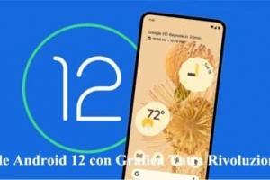 Google Android 12 con Grafica Tutta Rivoluzionata