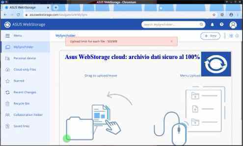 Asus WebStorage cloud: archivio dati sicuro al 100%