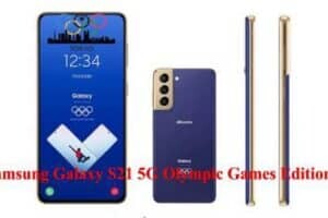 Samsung Galaxy S21 5G Olympic Games Edition.