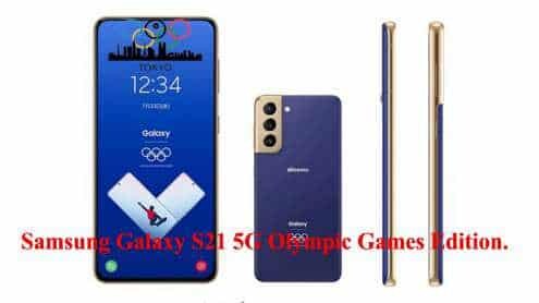 Samsung Galaxy S21 5G Olympic Games Edition.