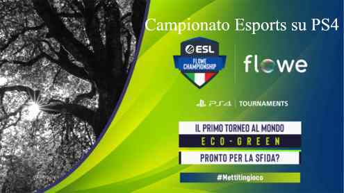 Campionato Esports su PS4 Torneo Mondiale eco-green