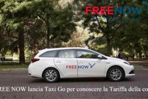 FREE NOW lancia Taxi Go per conoscere la Tariffa della corsa