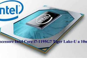 Processore Intel Core i7-1195G7 Tiger Lake-U a 10nm