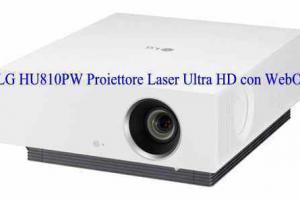 LG HU810PW Proiettore Laser Ultra HD con WebOS