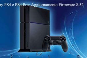 Sony PS4 e PS4 Pro: Aggiornamento Firmware 8.52