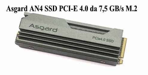 Asgard AN4 SSD PCI-E 4.0 da 7,5 GB/s M.2 Ufficiale