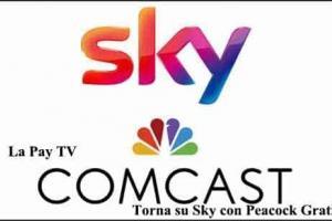 La Pay TV di Comcast torna su Sky con Peacock Gratis
