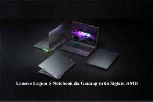 Lenovo Legion 5 Notebook da Gaming tutto Siglato AMD