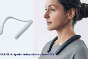 Sony SRS-NB10: Speaker indossabile certificato IPX4