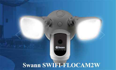 Swann Floodlight Security Camera con faretti a led