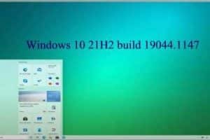 Windows 10 21H2 build 19044.1147 Disponibile al Download