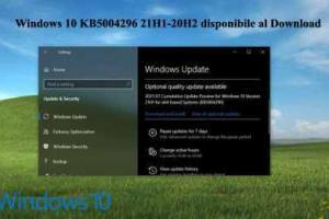 Windows 10 KB5004296 21H1-20H2 disponibile al Download
