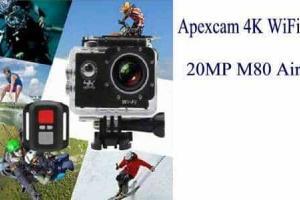 Apexcam 4K WiFi 20MP M80 Air con risoluzione UHD