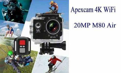 Apexcam 4K WiFi 20MP M80 Air con risoluzione UHD