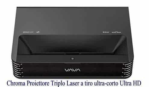 Chroma Proiettore Triplo Laser a tiro ultra-corto Ultra HD