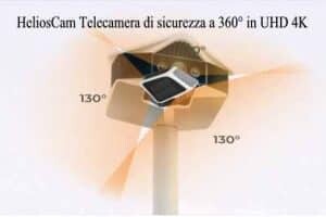 HeliosCam Telecamera di sicurezza a 360° in UHD 4K