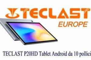 TECLAST P20HD Tablet Android da 10 pollici