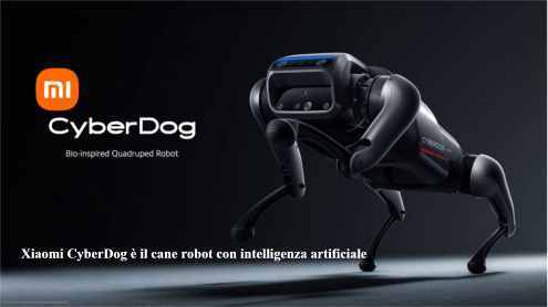 Xiaomi CyberDog è il cane robot con intelligenza artificiale