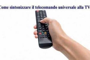 Come sintonizzare il telecomando universale alla TV