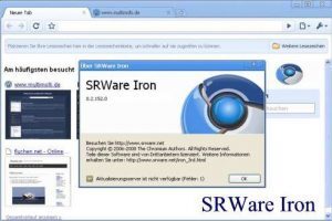 SRWare Iron browser con funzioni avanzate sulla sicurezza