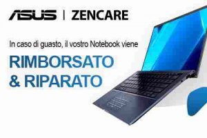 ASUS ZenCare riparazione e rimborso sui Notebook